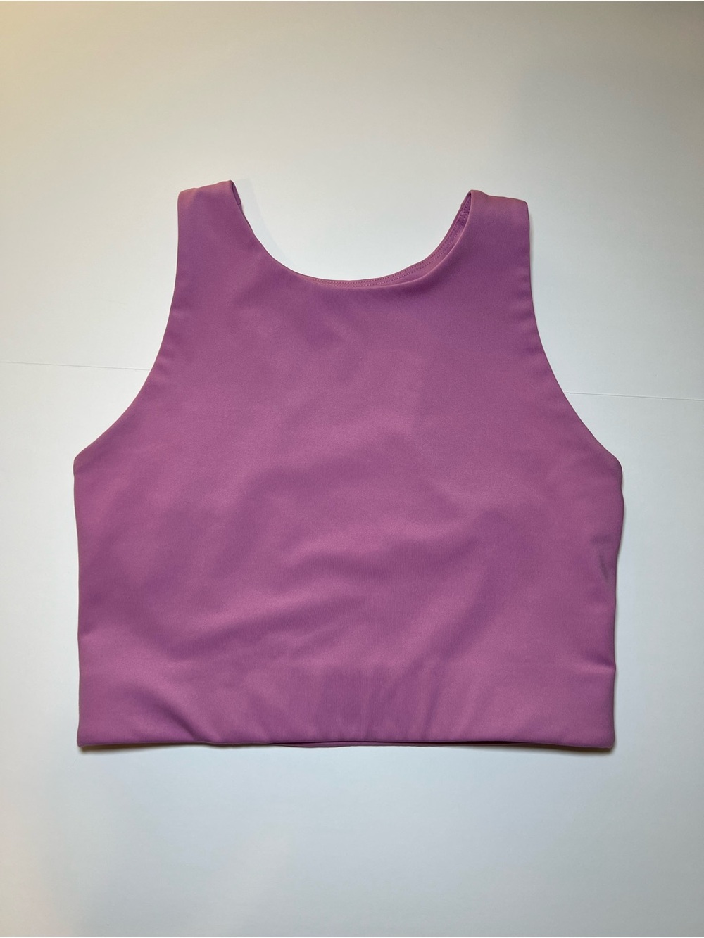 girlfriend collective Dylan Bra Lavender-Pink Crop Tank size small